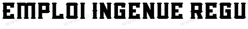 Emploi Ingenue Regul字体转换
